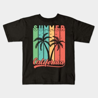 SUMMER California Retro Vintage Design Kids T-Shirt